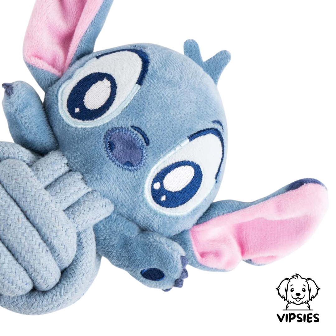Stitch knuffel met touw