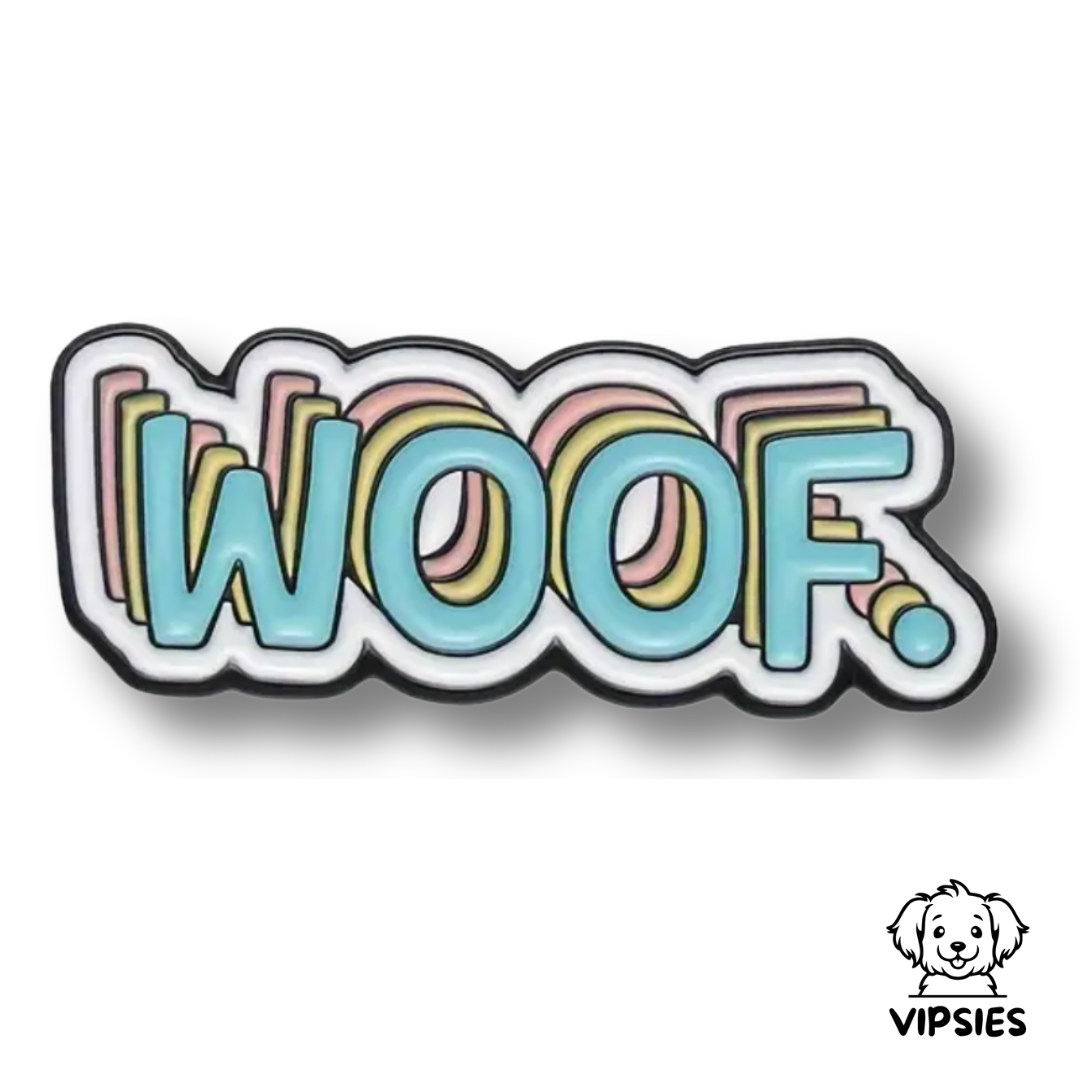 WOOF. Pin Small