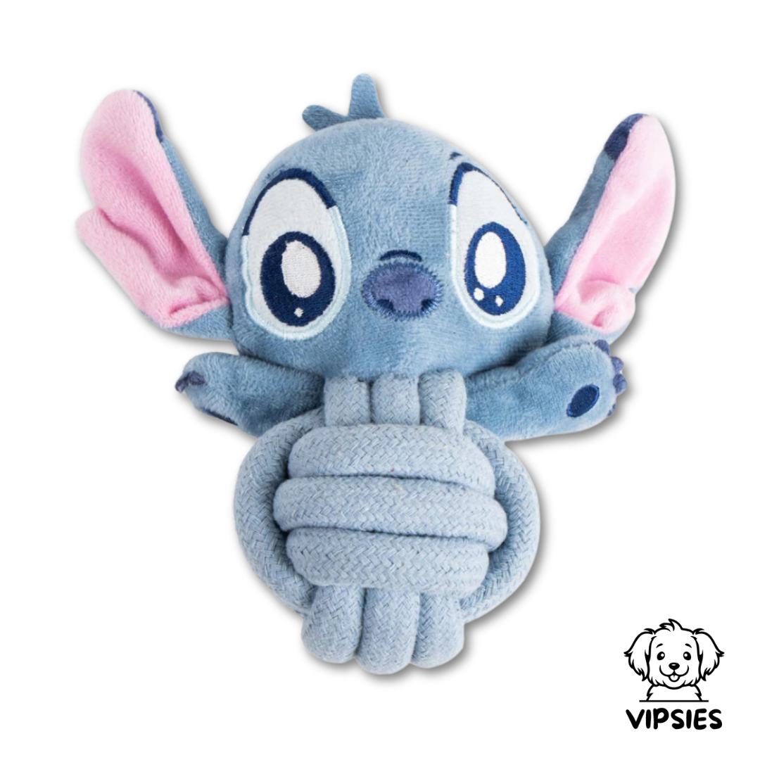 Stitch knuffel met touw